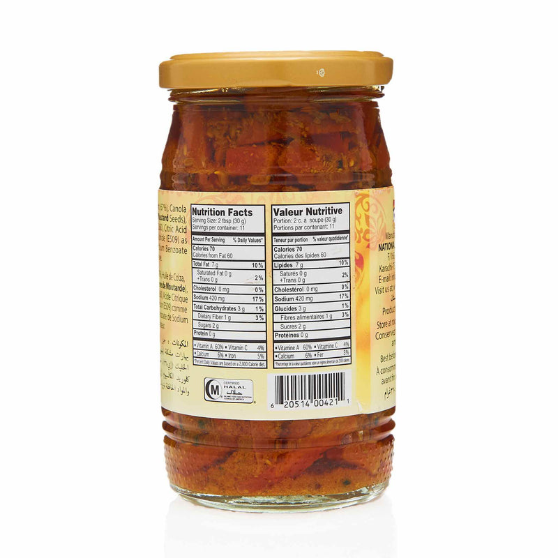 National Carrot Pickle - Nutrition