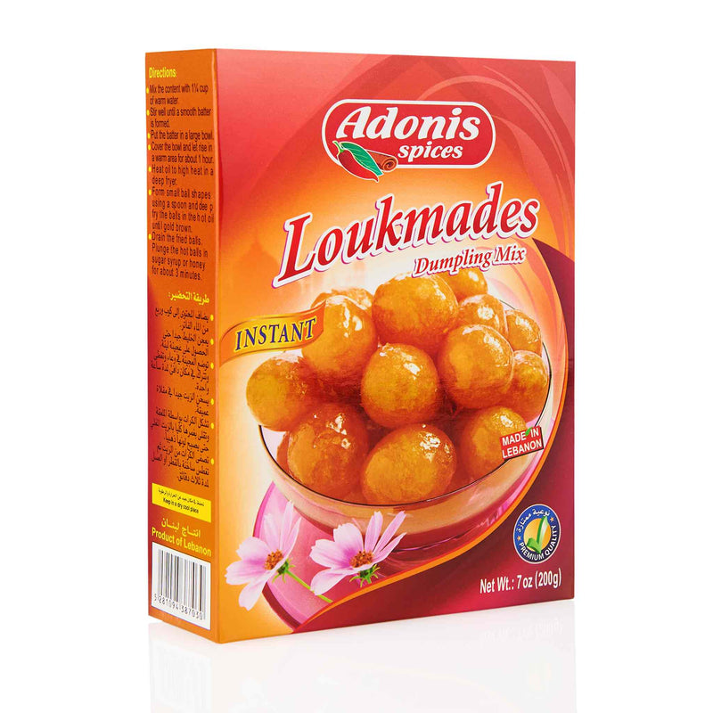 Adonis Loukmades Dumpling Mix - Front