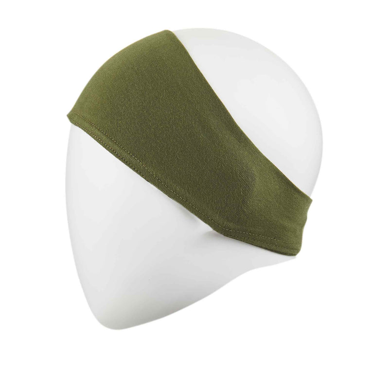 Olive Green Bandana Head Cap Hijab Underwear - Front
