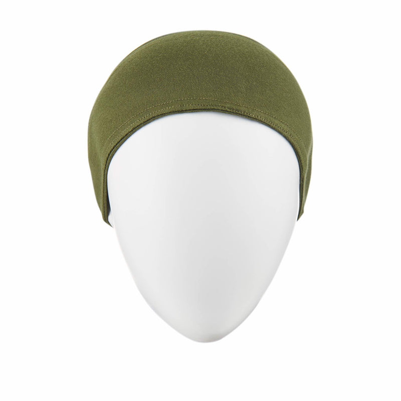 Bandana Head Cap for Hijab - Olive Green