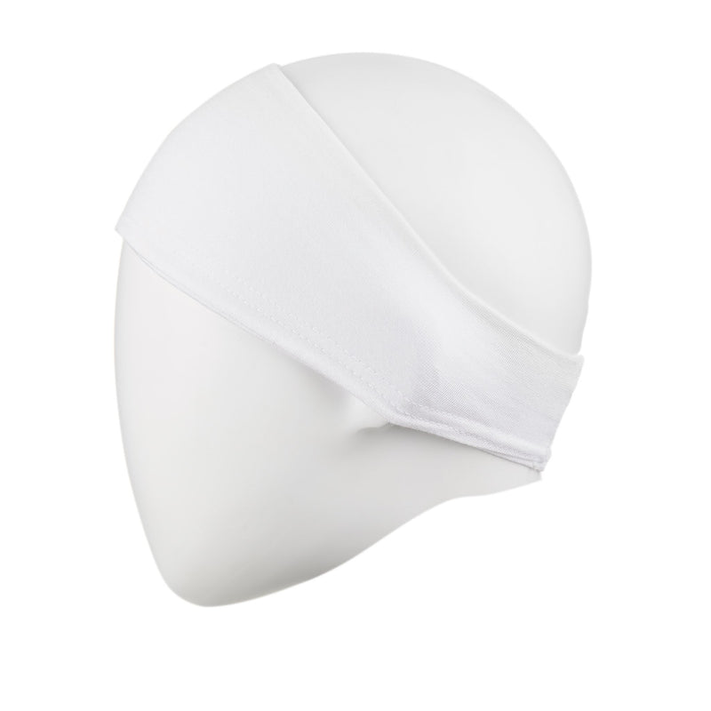 White Bandana Head Cap Hijab Underwear - Front