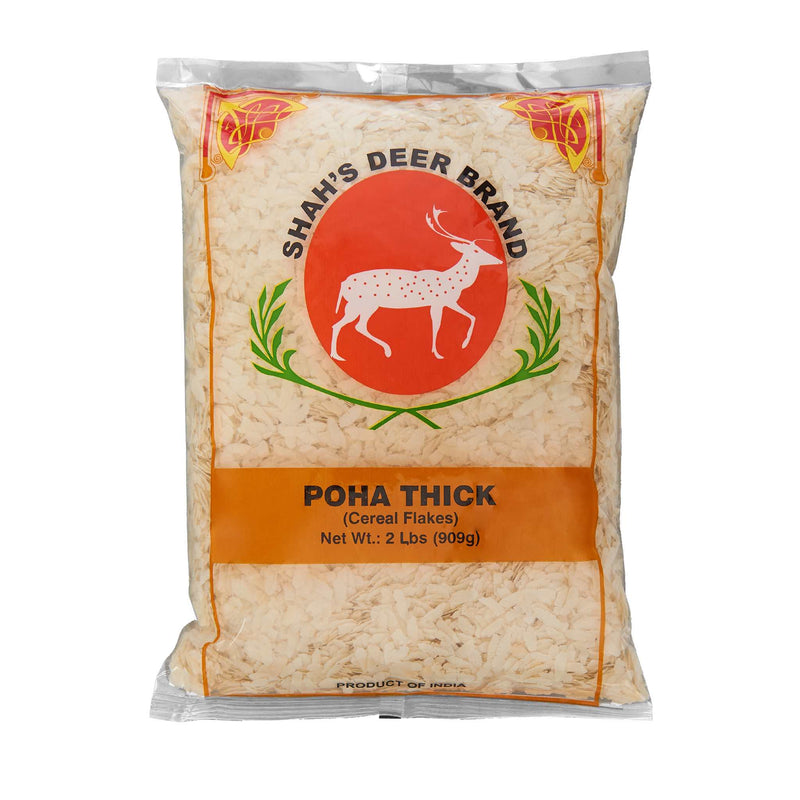 Deer Flattened Rice Poha Thick - Front