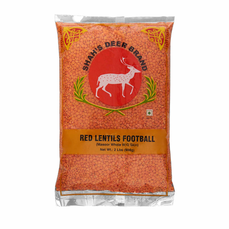 Deer Red Lentil Football Masoor - Front