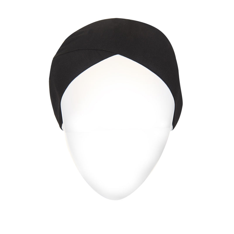 Breathable Head Cap for Hijab - Black