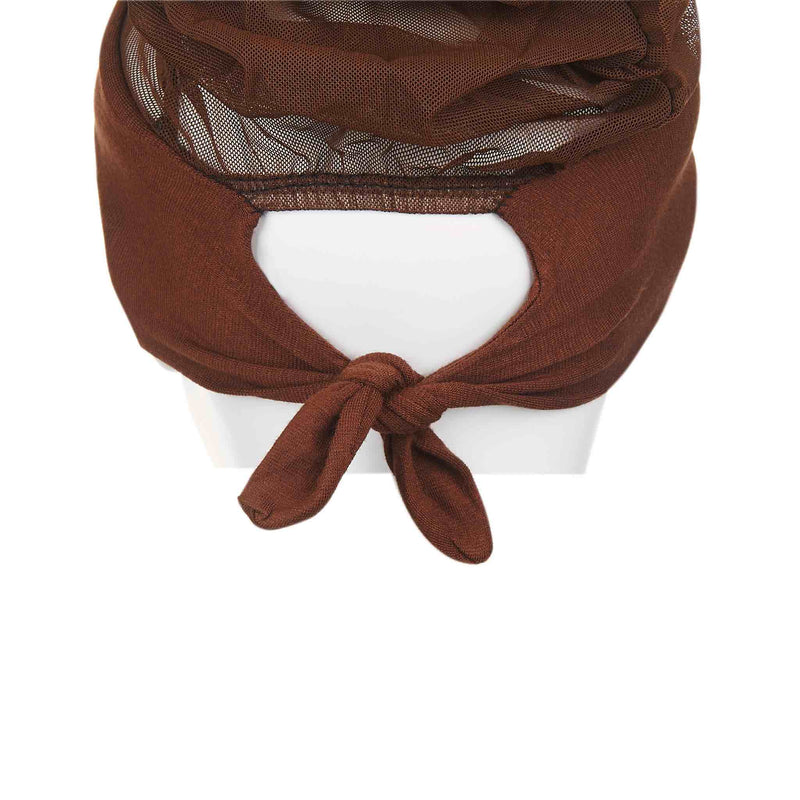 Breathable Head Cap for Hijab - Brown