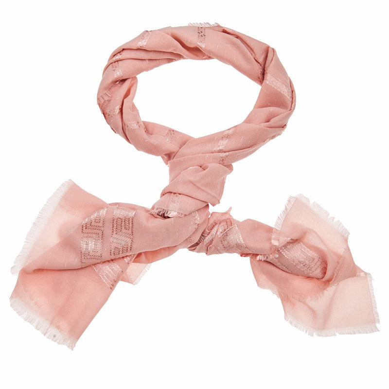 Moroccan Striped Hijab in Baby Pink