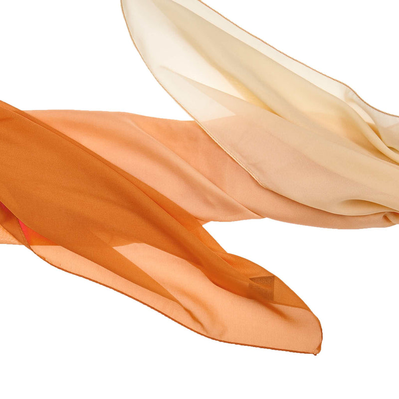 Multi Color Hijab - Orange & Beige