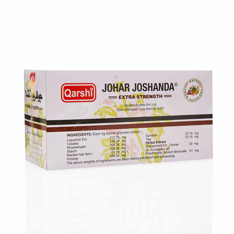 Johar Joshanda Flu Cough Supplement - Ingredients