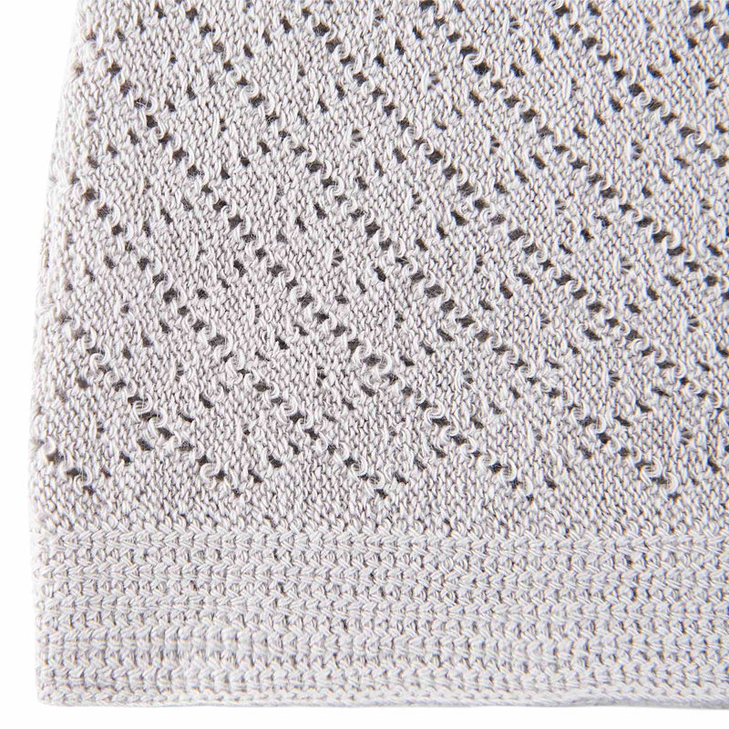 Classic Grey Knitted Kufi Cap - Full size