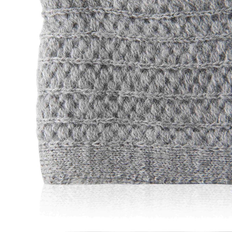 Grey Patterned Kufi Cap - Detail