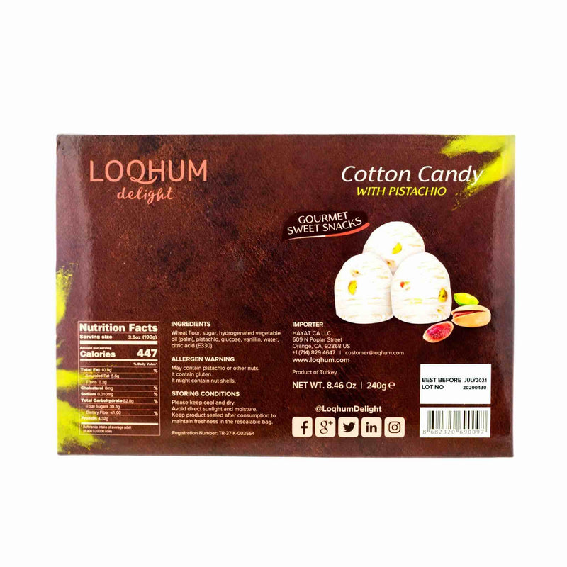 Loqhum Cotton Candy Pashmak Ingredients