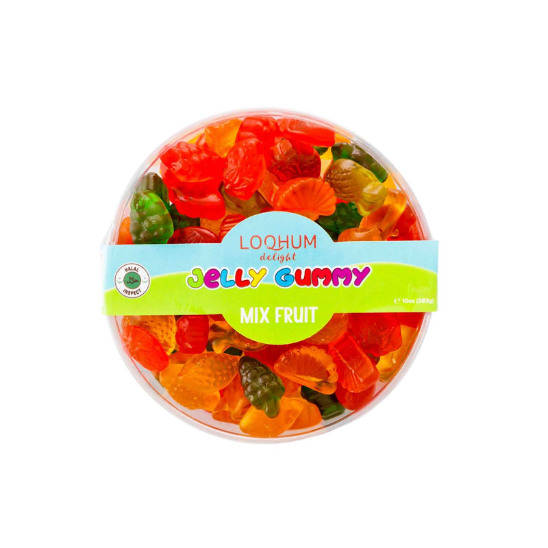 Loqhum Halal Gummies Mix Fruit Box