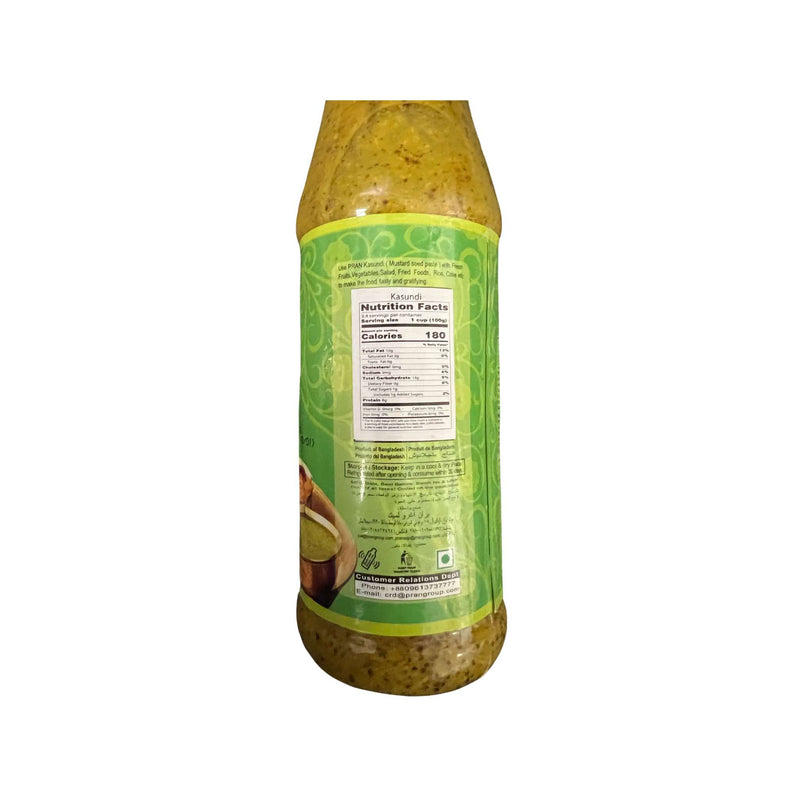 Pran Kasundi Mustard Seed Paste - Nutrition Facts