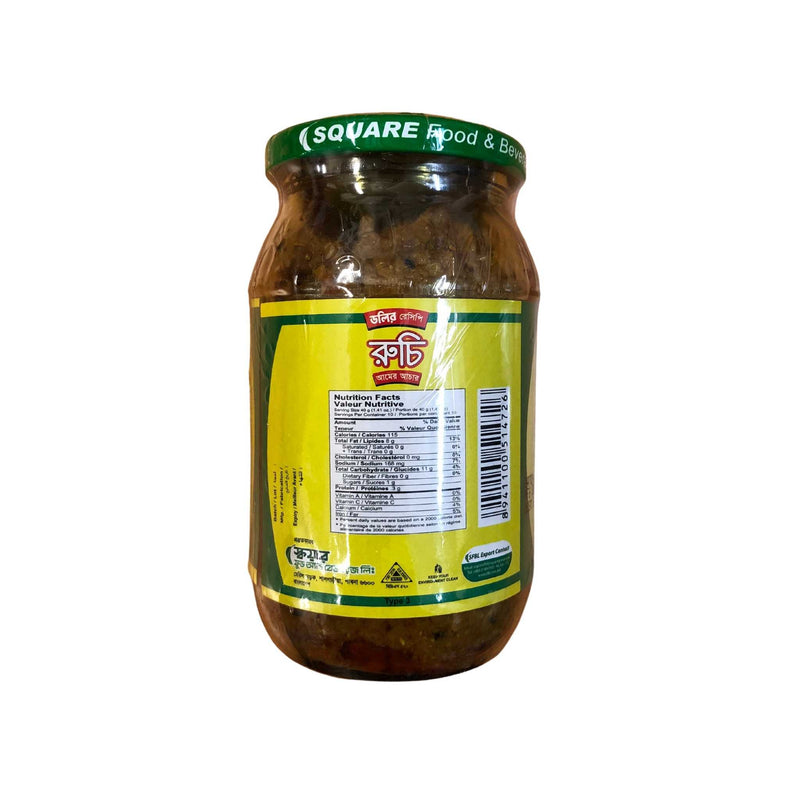 Ruchi Mango Pickle - Nutrition