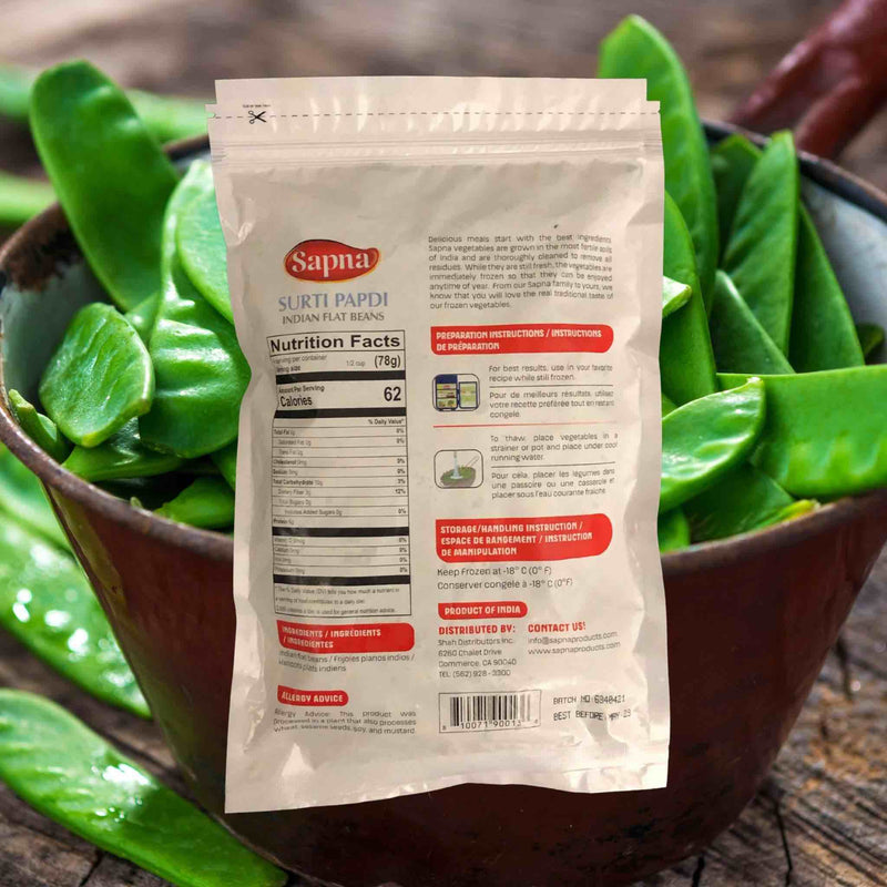 Sapa Flat Green Beans Surti Papdi - Nutrition Facts