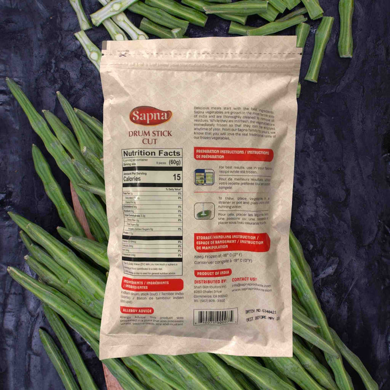 Sapna Frozen Vegetable Drumstick Moringa - Nutrition Facts