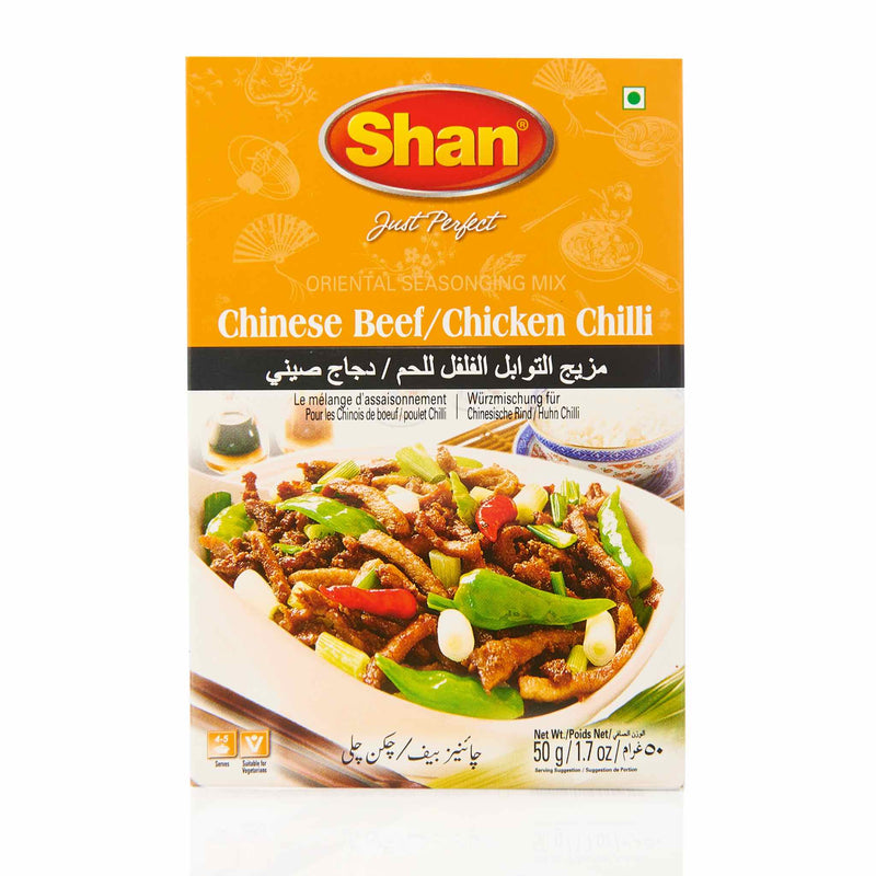 Shan Chinese Beef Chicken Chilli Recipe Mix - Front