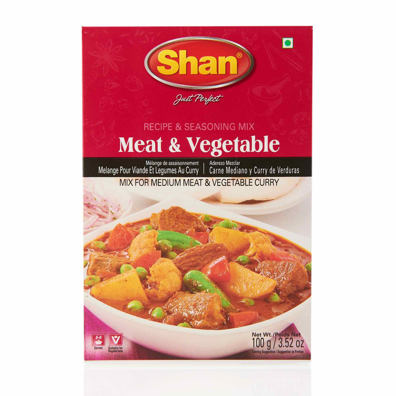 Shan Meat & Vegetable Recipe - Front