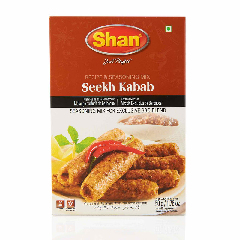 Shan Seekh Kabab Recipe Mix - Front