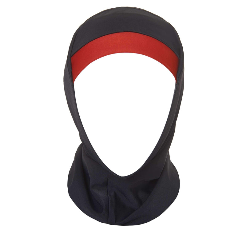 Black and Red Striped Burkini Swimwear - Hijab