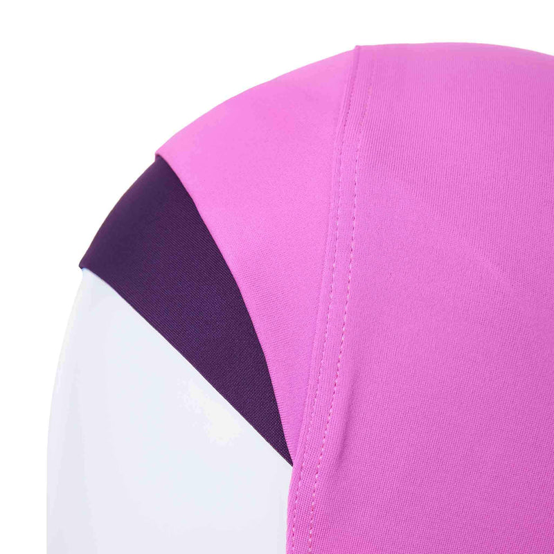 Pink and Purple Striped Burkini Swimwear - Hijab Side