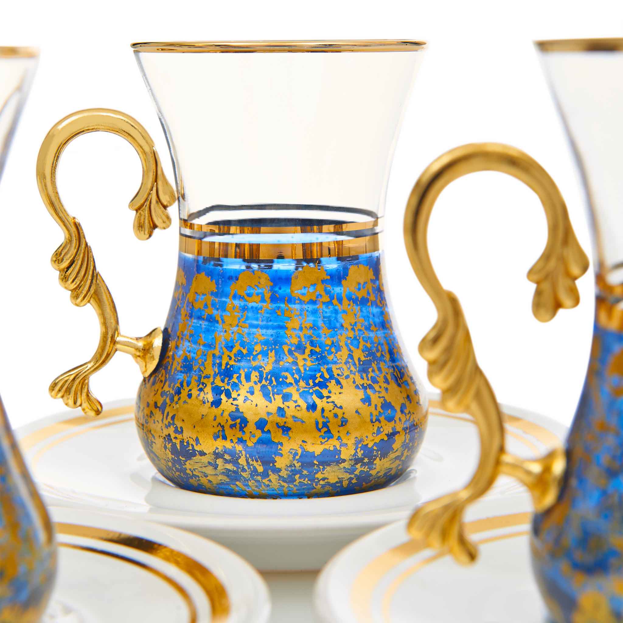 Vintage Blue Turkish Tea Set – One Stop Halal