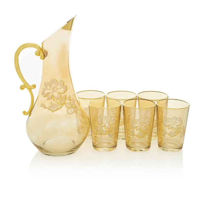 Gilded Gold Jacobean Water Serving Set - Front