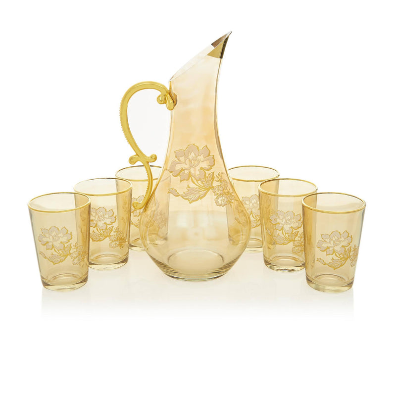 Gilded Gold Jacobean Water Serving Set - Front 2