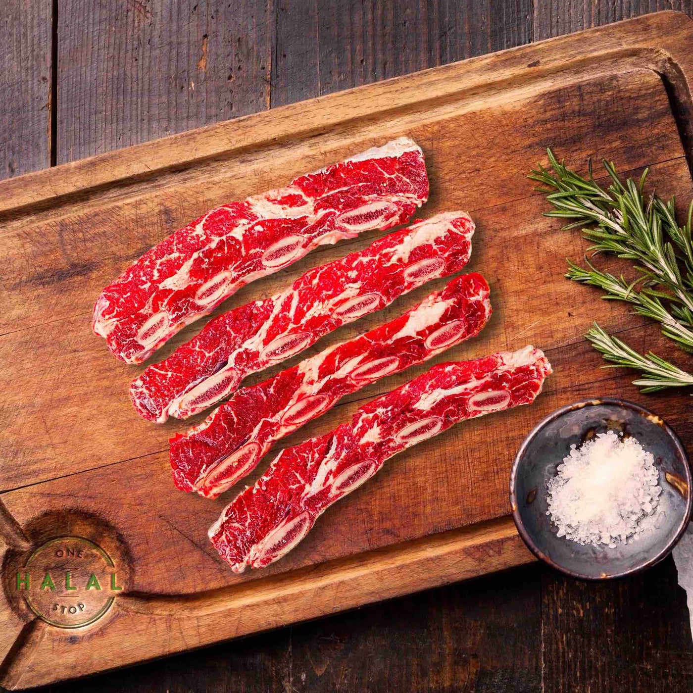Zabiha Halal Beef Korean Ribs - Flanken Style – One Stop Halal