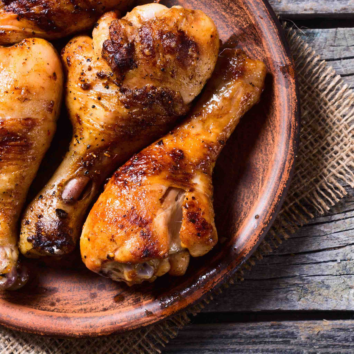 Halal chicken drumsticks cold grilled portable for potluck protein crowd pleaser