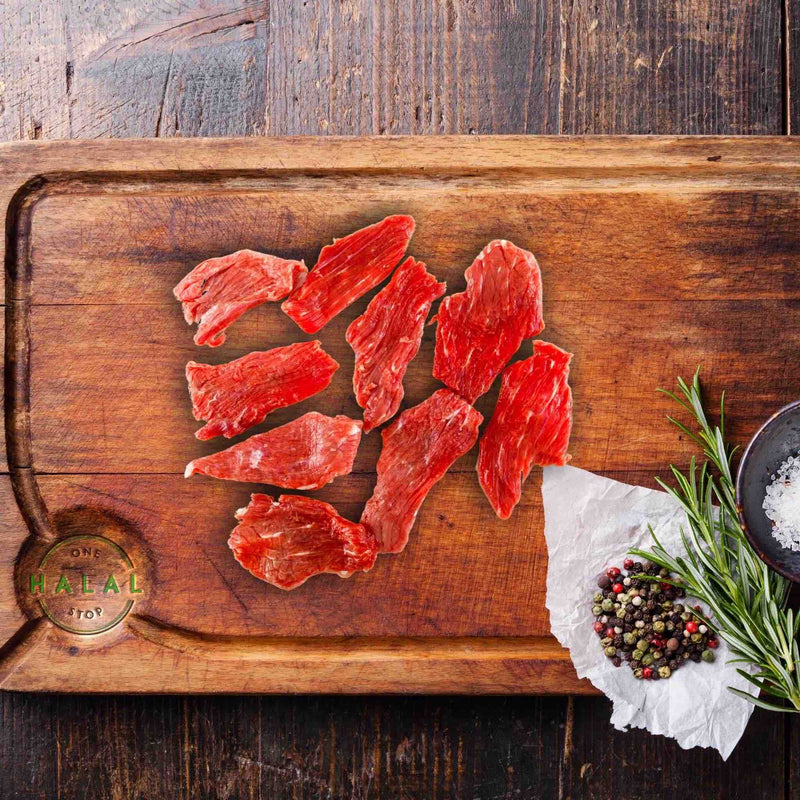 Zabiha Halal Mongolian Beef Cut