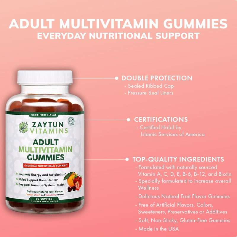 Zaytun Vitamins Adult Multivitamin Gummies - 3
